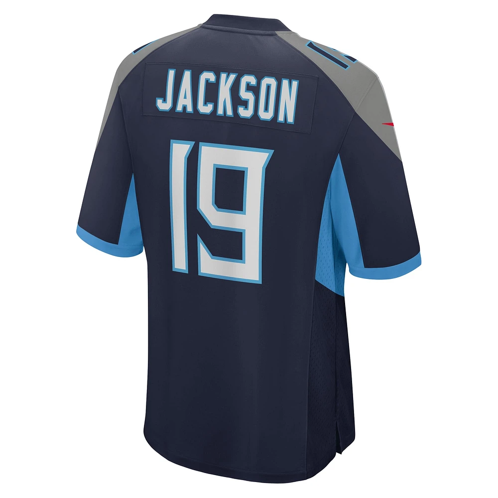 Men's Nike Jha'Quan Jackson  Navy Tennessee Titans Game Jersey