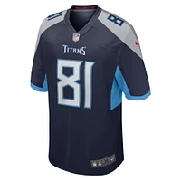 Men's Nike Josh Whyle  Navy Tennessee Titans Team Game Jersey