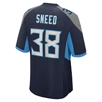 Men's Nike L'Jarius Sneed  Navy Tennessee Titans Team Game Jersey