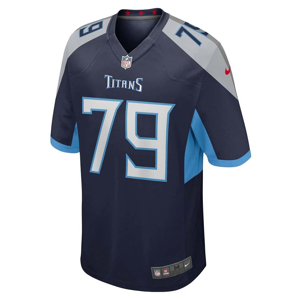 Men's Nike Lloyd Cushenberry III  Navy Tennessee Titans Game Jersey