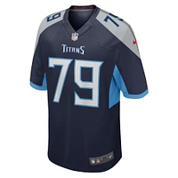 Men's Nike Lloyd Cushenberry III  Navy Tennessee Titans Game Jersey