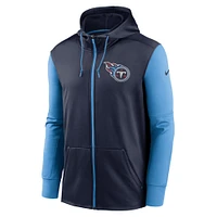 Men's Nike  Navy Tennessee Titans Performance Full-Zip Hoodie