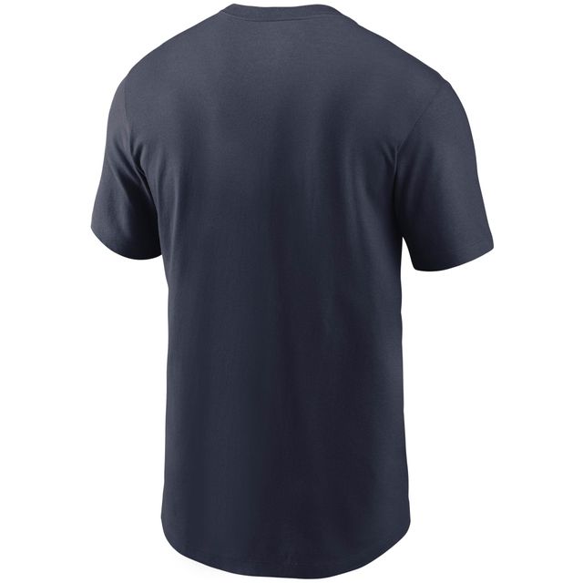 T-shirt Nike Tennessee Titans Team Wordmark pour homme, bleu marine