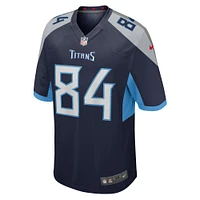 Men's Nike Nick Vannett  Navy Tennessee Titans Game Jersey