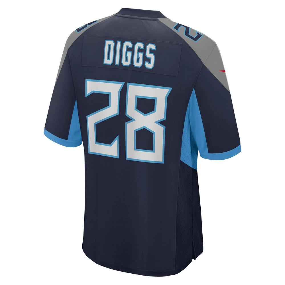 Men's Nike Quandre Diggs  Navy Tennessee Titans Game Jersey