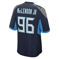 Men's Nike TK McLendon Jr.  Navy Tennessee Titans Game Jersey