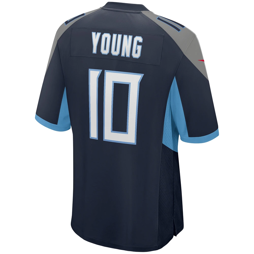 Men's Nike Vince Young Navy Tennessee Titans Game Retired Player Jersey