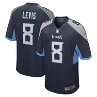 Maillot de match Nike Will Levis bleu marine Tennessee Titans pour homme