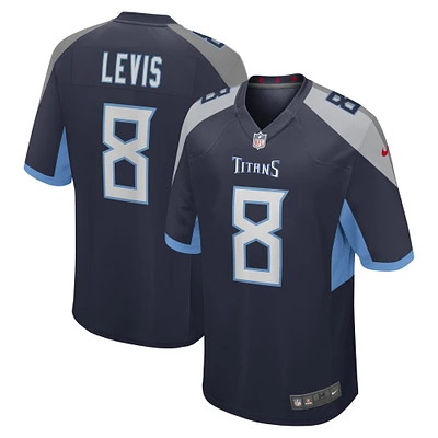 Maillot de match Nike Will Levis bleu marine Tennessee Titans pour homme