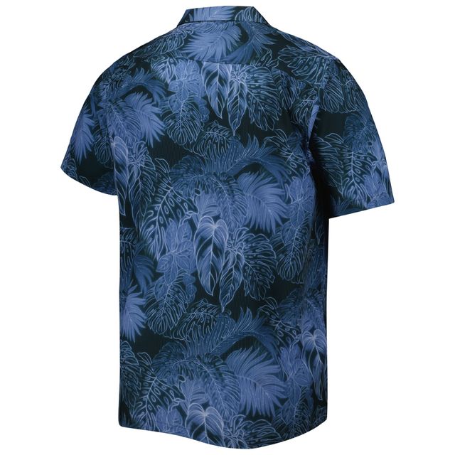 Chemise boutonnée Tommy Bahama Navy Tennessee Titans Big & Tall Coast Luminescent Fronds Camp IslandZone