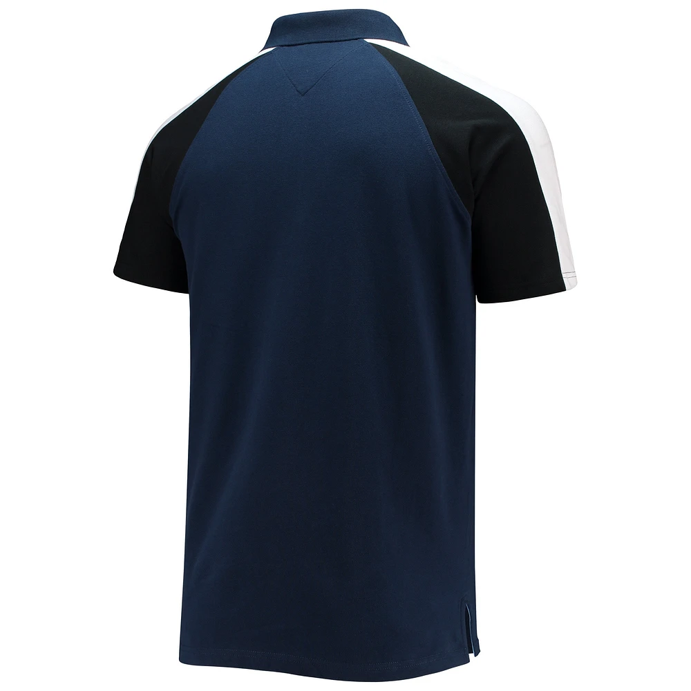 Men's Tommy Hilfiger Navy/White Tennessee Titans Holden Raglan Polo