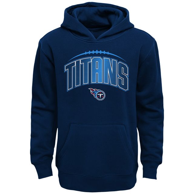 Ensemble sweat à capuche et pantalon Double-Up Tennessee Titans bleu marine/gris chiné pour tout-petit