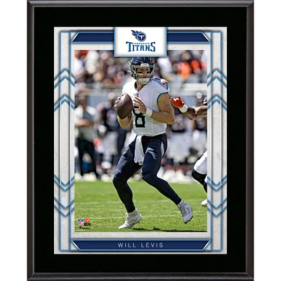 Plaque sublimée du joueur Will Levis Tennessee Titans 10,5" x 13"