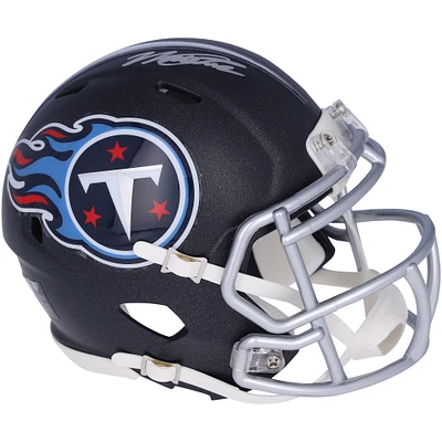 Casque Riddell Speed ​​Mini autographié par Will Levis Tennessee Titans