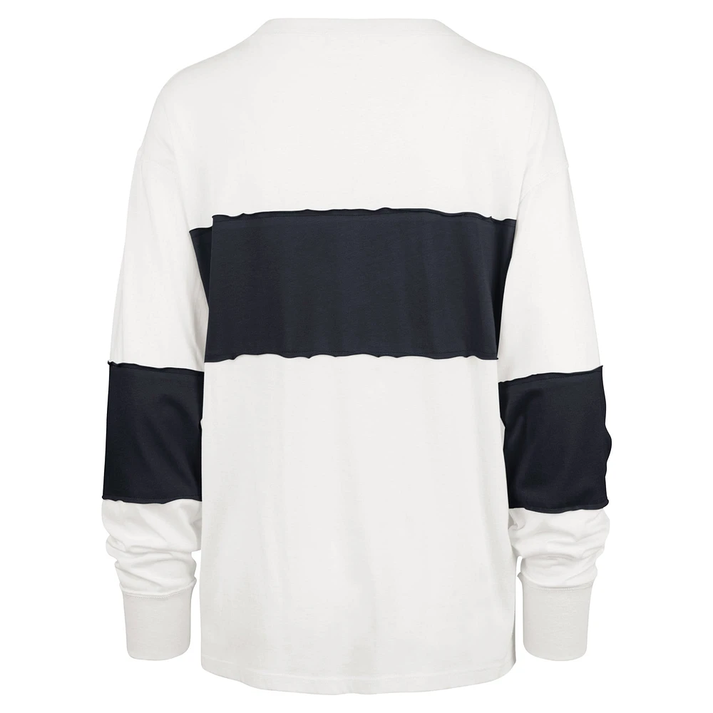 T-shirt à manches longues pour femme '47 Cream Tennessee Titans Clubhouse Pride Taylor