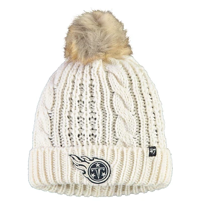 Bonnet en tricot à revers Meeko des Tennessee Titans '47 pour femme avec pompon