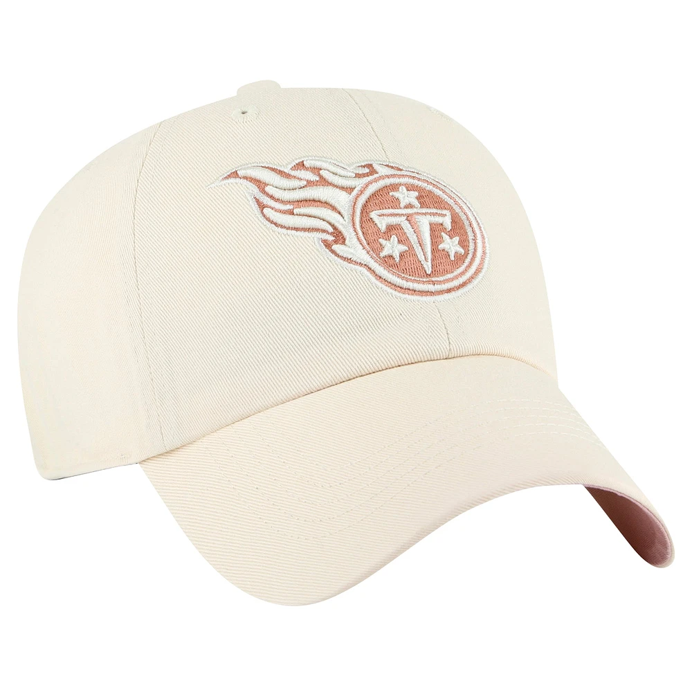 Women's '47  Natural Tennessee Titans Ballpark Cheer Clean Up Adjustable Hat