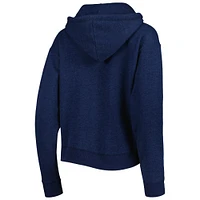 Women's '47 Navy Tennessee Titans Color Rise Kennedy Notch Neck Pullover Hoodie