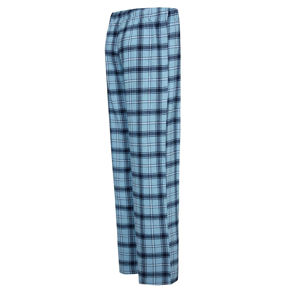 Women's Concepts Sport Light Blue/Navy Tennessee Titans Arctic T-Shirt & Flannel Pants Sleep Set