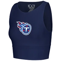 Women's Navy Tennessee Titans Leggings & Midi Bra Set