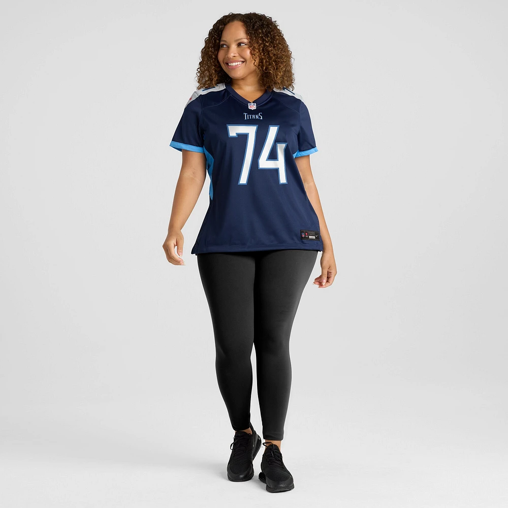 Women's Nike Bruce Matthews Navy Tennessee Titans Retired Player Jersey