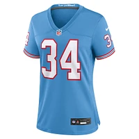 Women's Nike Earl Campbell Light Blue Tennessee Titans Oilers Throwback Retired Player Game Jersey