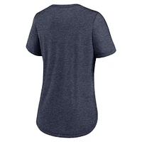 Women's Nike Heather Navy Tennessee Titans Local Fashion Tri-Blend T-Shirt