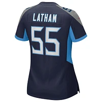 Women's Nike JC Latham  Navy Tennessee Titans Team Game Jersey