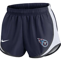 Women's Nike Navy Tennessee Titans Performance Tempo Shorts