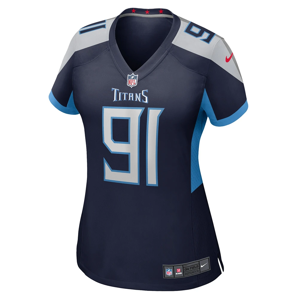 Women's Nike Shakel Brown  Navy Tennessee Titans Game Jersey