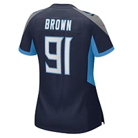 Women's Nike Shakel Brown  Navy Tennessee Titans Game Jersey
