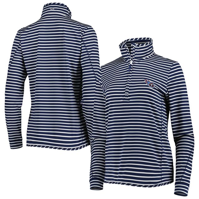 Haut à enfiler demi-zippé Vineyard Vines Tennessee Titans Sankaty Shep pour femme, bleu marine