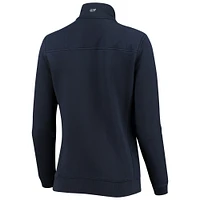 Women's Vineyard Vines Navy Tennessee Titans Shep Shirt Quarter-Zip Sweatshirt
