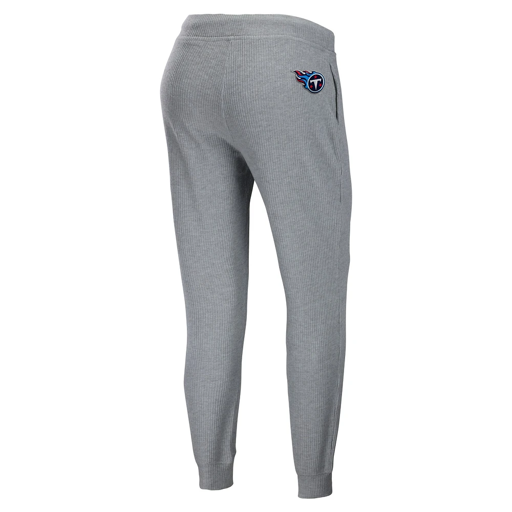 Ensemble de détente pour femme WEAR by Erin Andrews avec sweat à capuche et pantalon gris chiné des Tennessee Titans