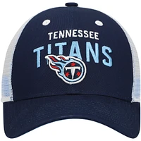 Youth Navy Tennessee Titans Core Lockup Trucker Adjustable Hat