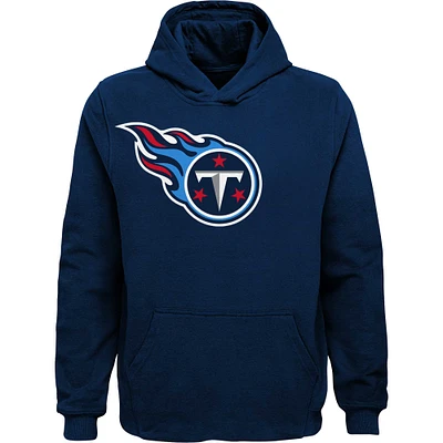 Chandail à capuchon avec logo de l'équipe Tennessee Titans pour jeune, bleu marine
