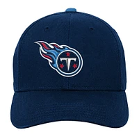 Youth Navy Tennessee Titans Team Pre-Curved Adjustable Hat