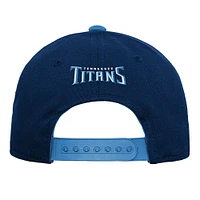 Youth Navy Tennessee Titans Team Pre-Curved Adjustable Hat