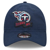 Youth New Era Navy Tennessee Titans 2022 Sideline - 9TWENTY Adjustable Hat
