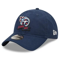 Youth New Era Navy Tennessee Titans 2022 Sideline - 9TWENTY Adjustable Hat