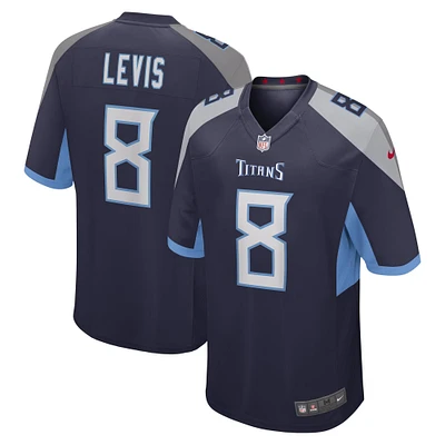 Maillot de match Nike Will Levis pour jeunes Tennessee Titans, bleu marine