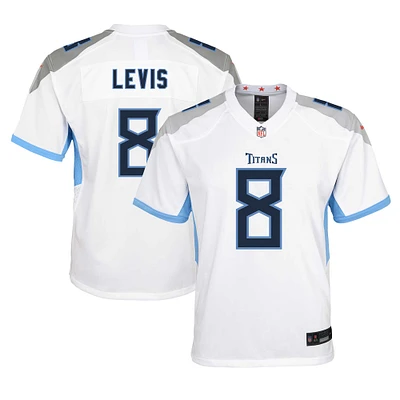Maillot de match Nike Will Levis blanc pour jeunes des Titans du Tennessee