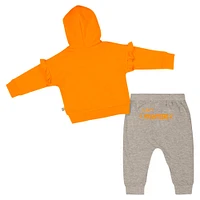 Girls Infant Colosseum Tennessee Orange Volunteers Patches Fleece Pullover Hoodie and Pants Set