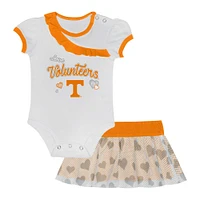 Girls Newborn & Infant Tennessee Volunteers Two-Piece Love My Team Bodysuit Skirt Set