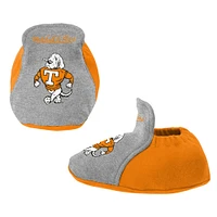 Infant Mitchell & Ness Orange/Heather Gray Tennessee Volunteers 3-Pack Bodysuit, Bib and Bootie Set