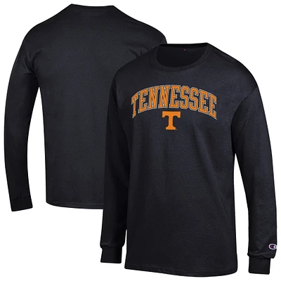 Men's Champion  Black Tennessee Volunteers Arch Over Logo Long Sleeve T-Shirt