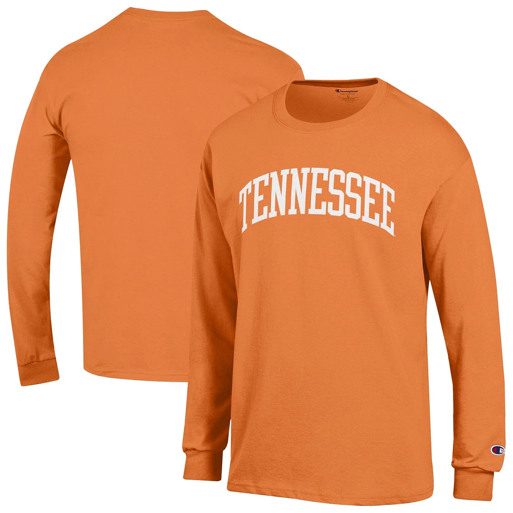 Men's Champion  Tennessee Orange Volunteers Basic Arch Long Sleeve T-Shirt