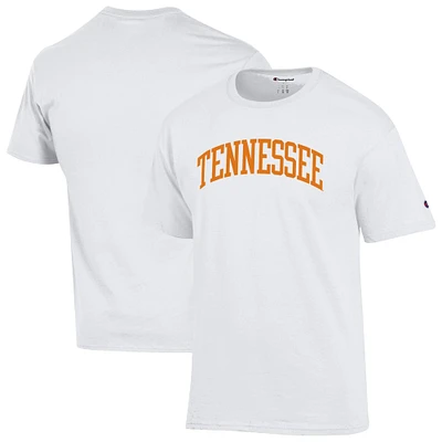 T-shirt blanc basique Arch pour homme, champion des Tennessee Volunteers