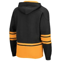 Men's Colosseum Black Tennessee Volunteers Lace Up 3.0 Pullover Hoodie