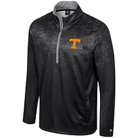 Men's Colosseum  Black Tennessee Volunteers The Machine Half-Zip Jacket
